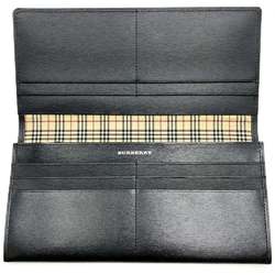 BURBERRY Nova Check Long Wallet Leather Black Women's Men's Fashion Accessories ITW0L6UR7TPC