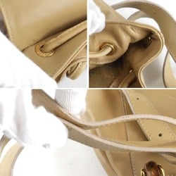 GUCCI 003・2058・0030 Backpack/Daypack Leather Beige Women's