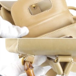 GUCCI 003・2058・0030 Backpack/Daypack Leather Beige Women's