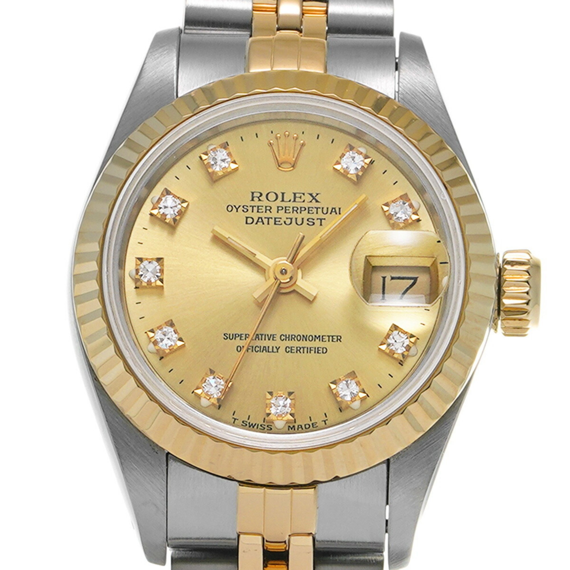 ROLEX Rolex Datejust 10P Diamond 69173G Ladies Watch Automatic