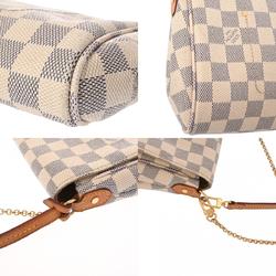 LOUIS VUITTON Damier Azur Favorite MM White N41275 Women's Canvas Shoulder Bag