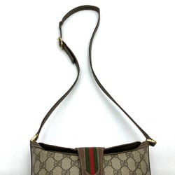 GUCCI Old Gucci GG Supreme Sherry Line Shoulder Bag Brown Women's 40.02.081 USED ITE757HJVX98