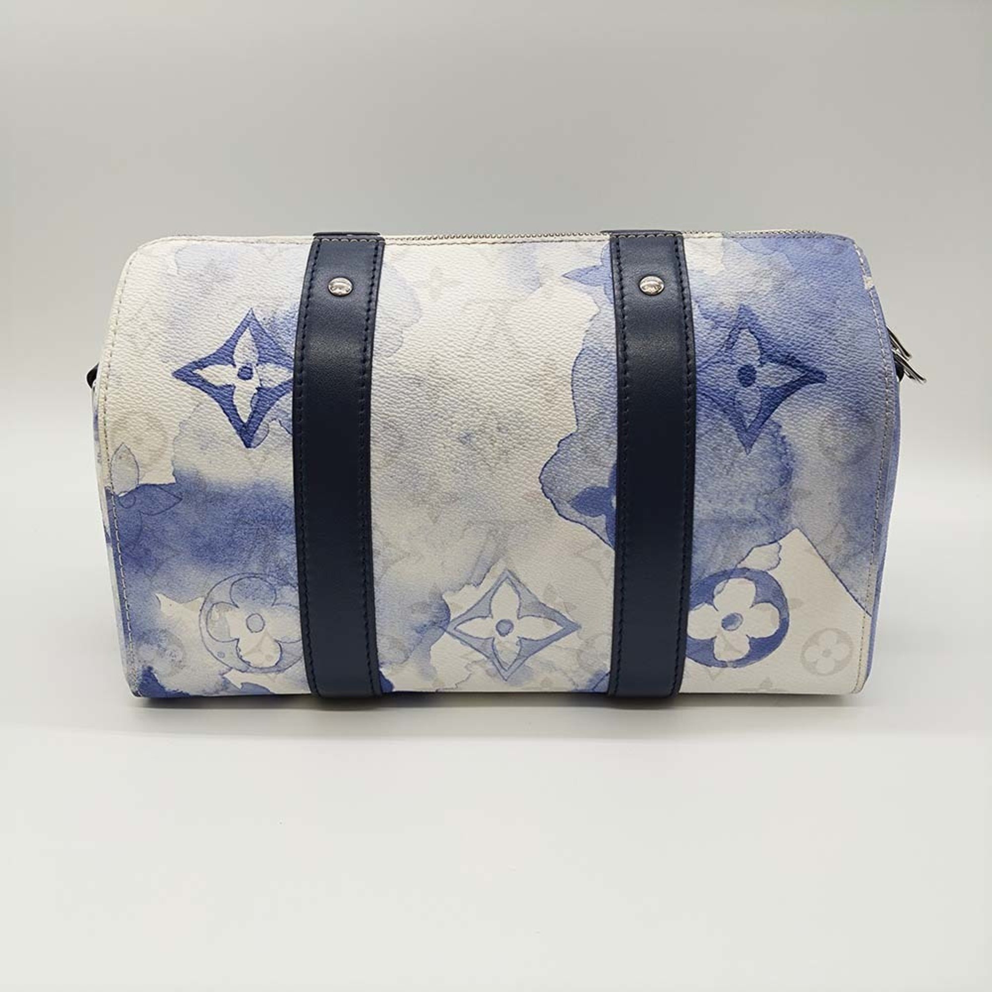 LOUIS VUITTON City Keepall M45757 Monogram Watercolor Shoulder Bag Blue White Fashion USED ITWG3FYUEK1W