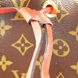 LOUIS VUITTON Louis Vuitton NeoNoe M44021 Shoulder Bag Monogram Canvas x Red Women's