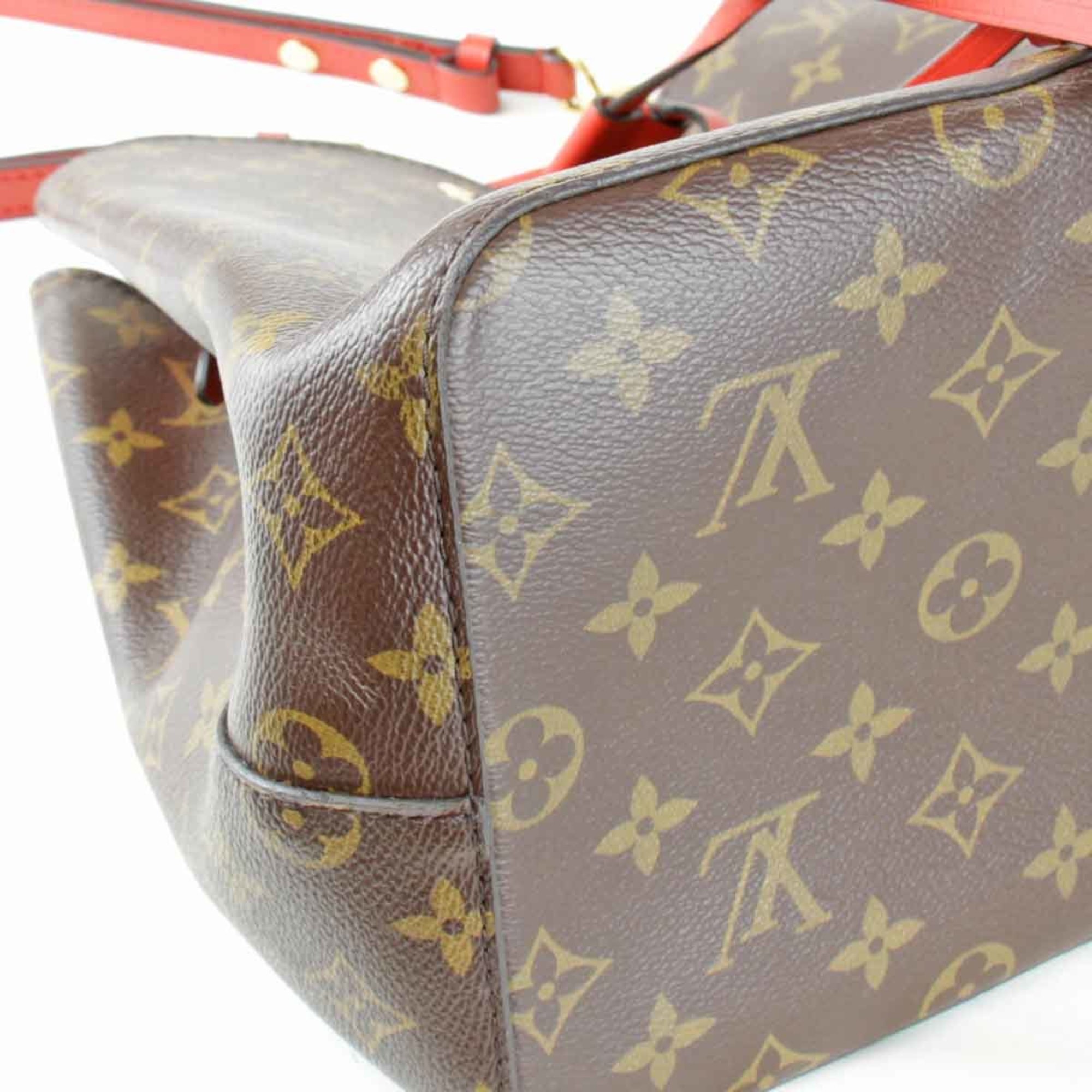 LOUIS VUITTON Louis Vuitton NeoNoe M44021 Shoulder Bag Monogram Canvas x Red Women's