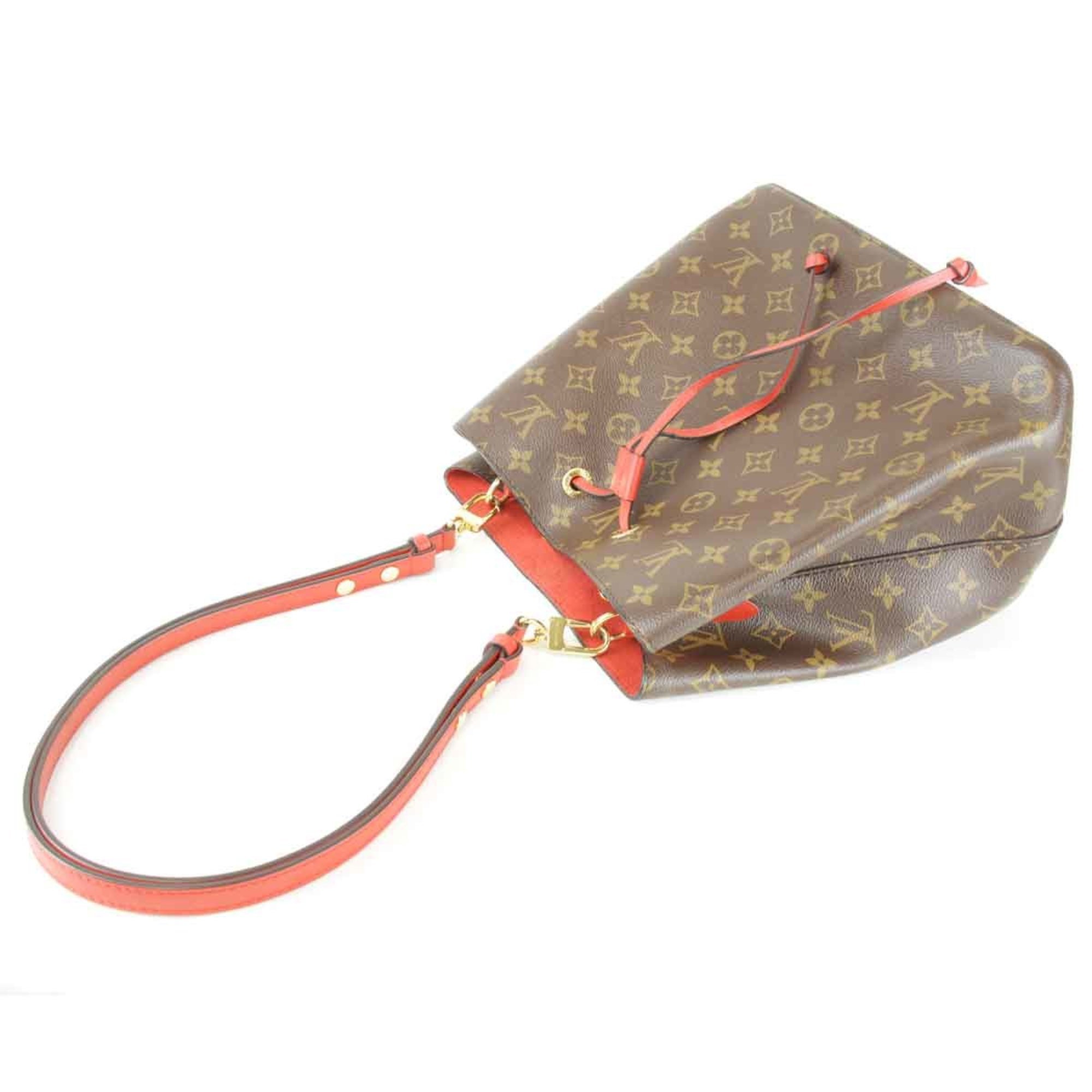 LOUIS VUITTON Louis Vuitton NeoNoe M44021 Shoulder Bag Monogram Canvas x Red Women's