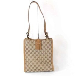 GUCCI Gucci Square 110292 001998 Shoulder Bag GG Canvas Beige Women's