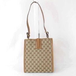 GUCCI Gucci Square 110292 001998 Shoulder Bag GG Canvas Beige Women's