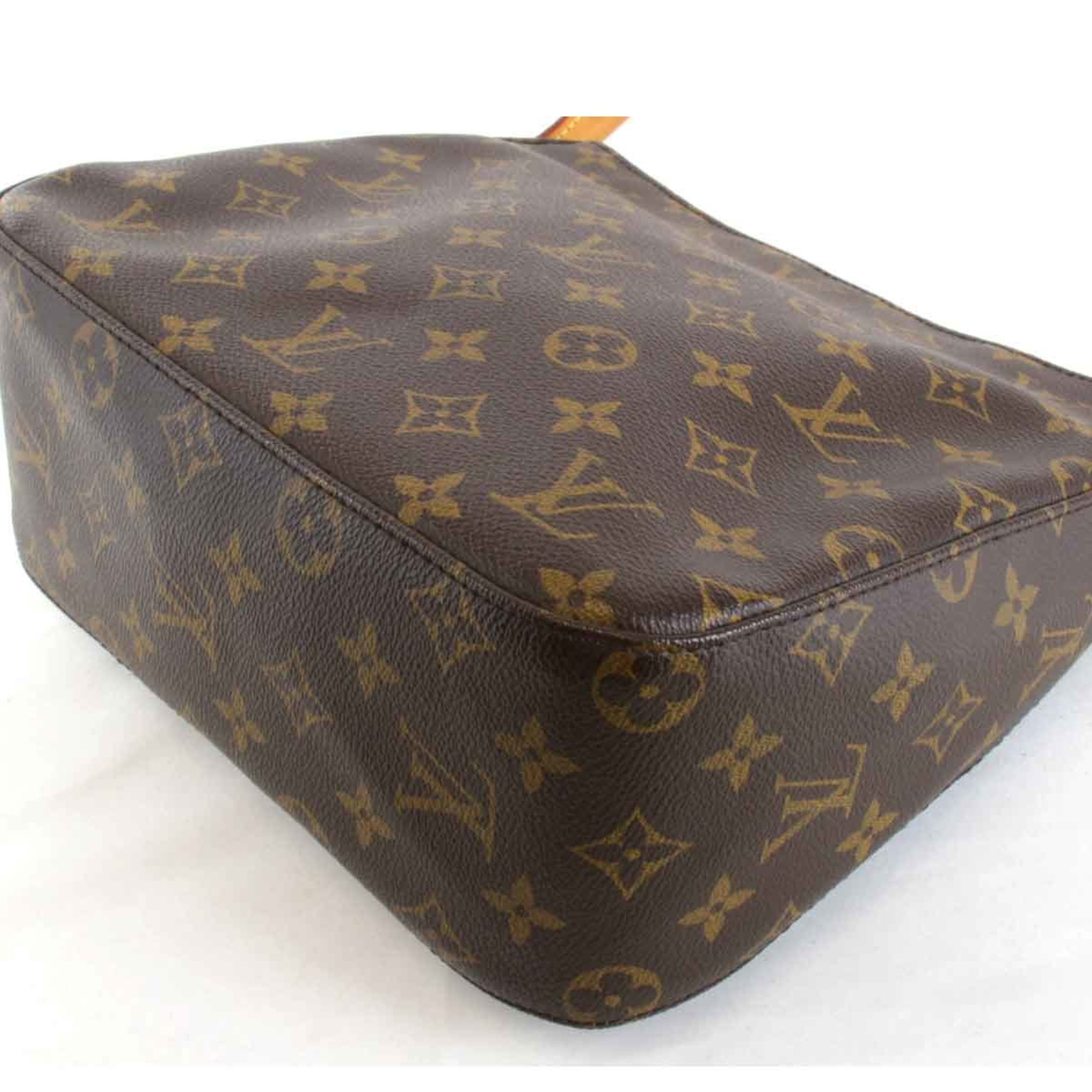 LOUIS VUITTON Louis Vuitton Looping MM M51146 Shoulder Bag Monogram Canvas Brown Women's