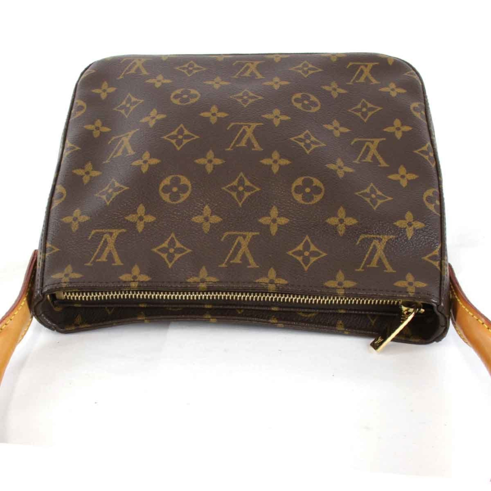 LOUIS VUITTON Louis Vuitton Looping MM M51146 Shoulder Bag Monogram Canvas Brown Women's