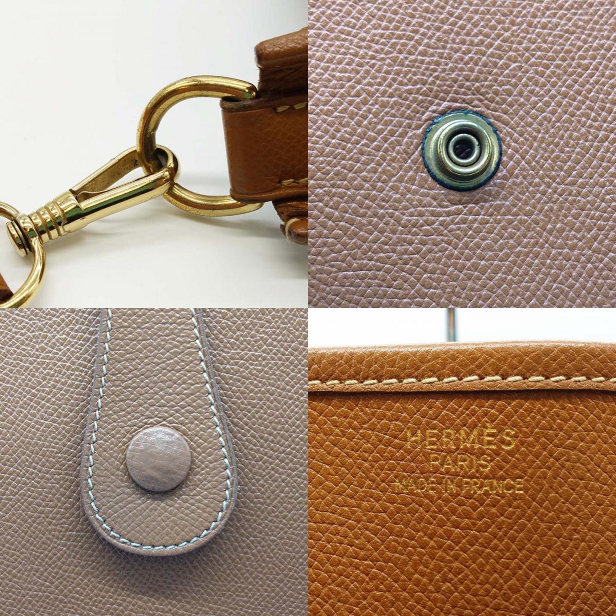 HERMES Evelyn 1 (Ann) GM Shoulder Bag □E Stamp Brown Epsom Leather Women's Fashion Used ITCI1P3U922O