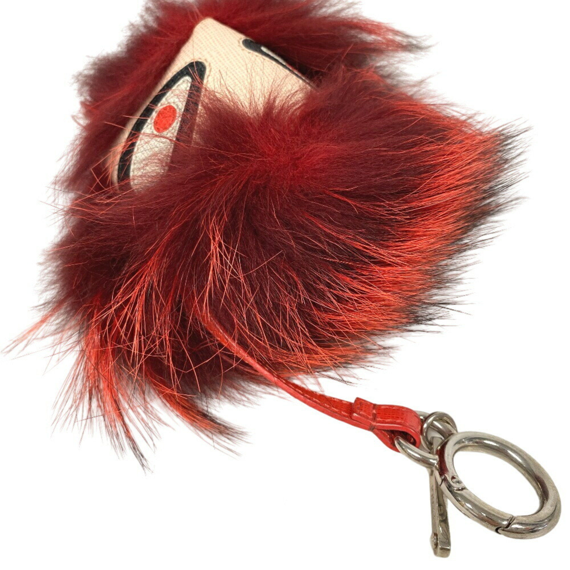 FENDI Bugs Monster Keychain Charm Red Unisex