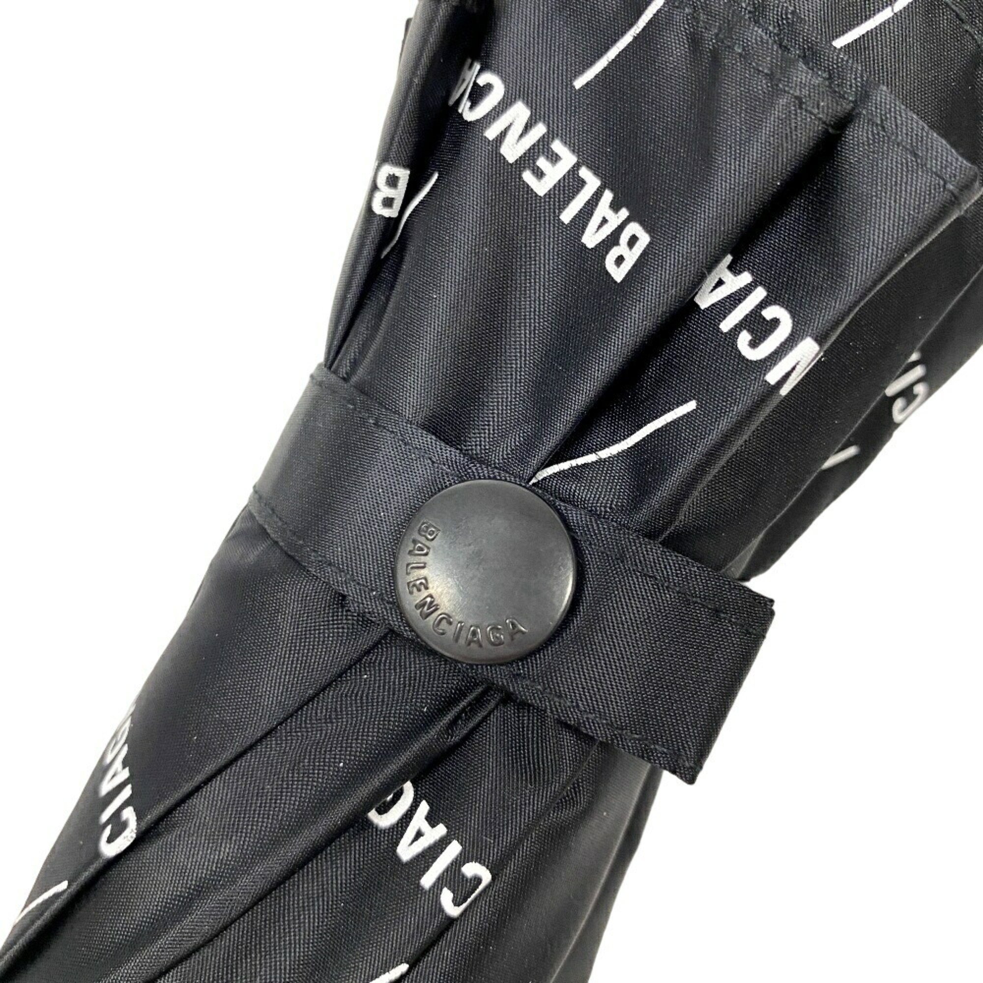 BALENCIAGA Balenciaga Folding Umbrella Black Unisex