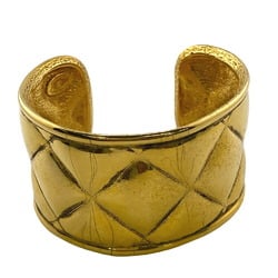 CHANEL Coco Mark Matelasse Bangle Gold Unisex