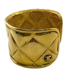 CHANEL Coco Mark Matelasse Bangle Gold Unisex