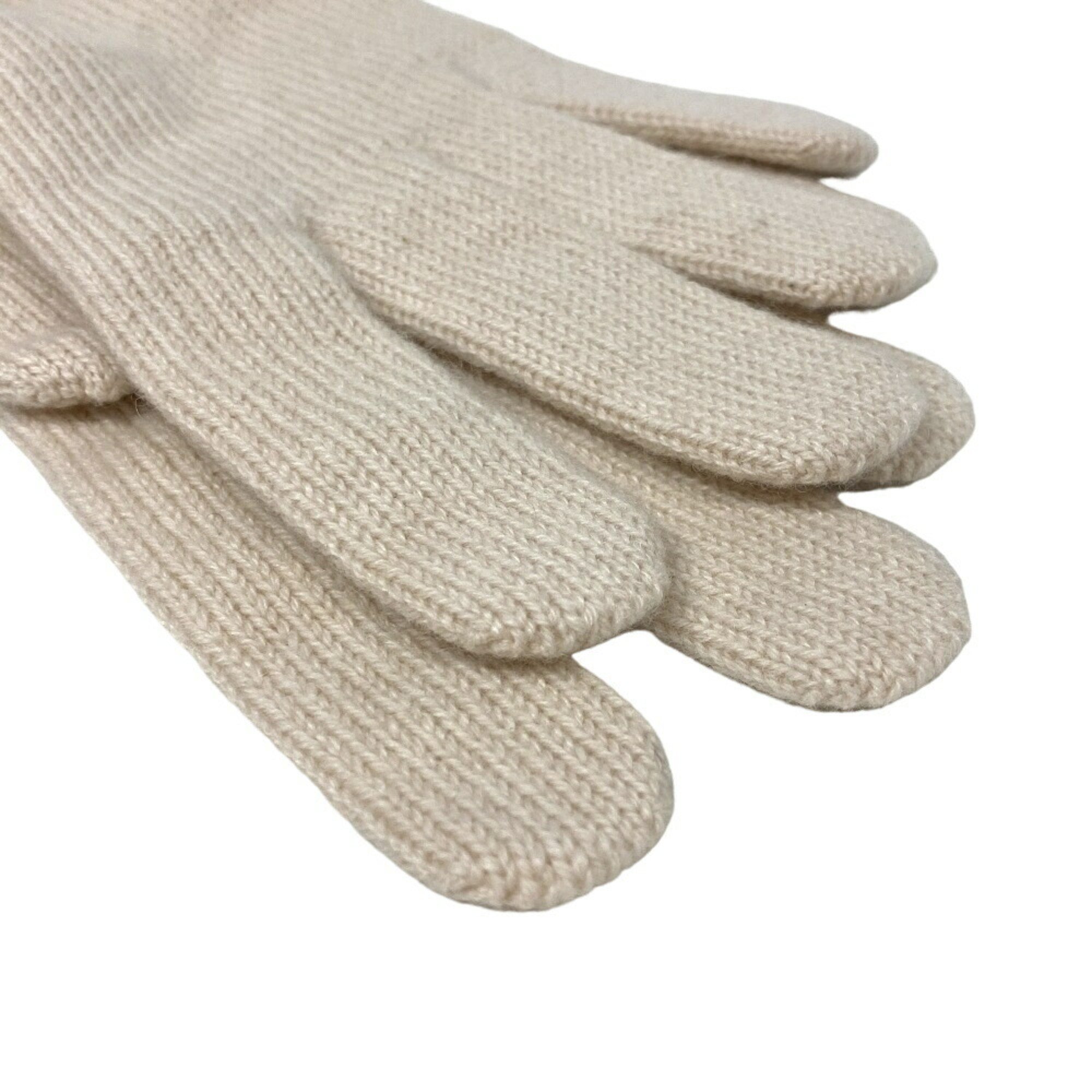 HERMES Chaine d'Ancre gloves, beige, for women