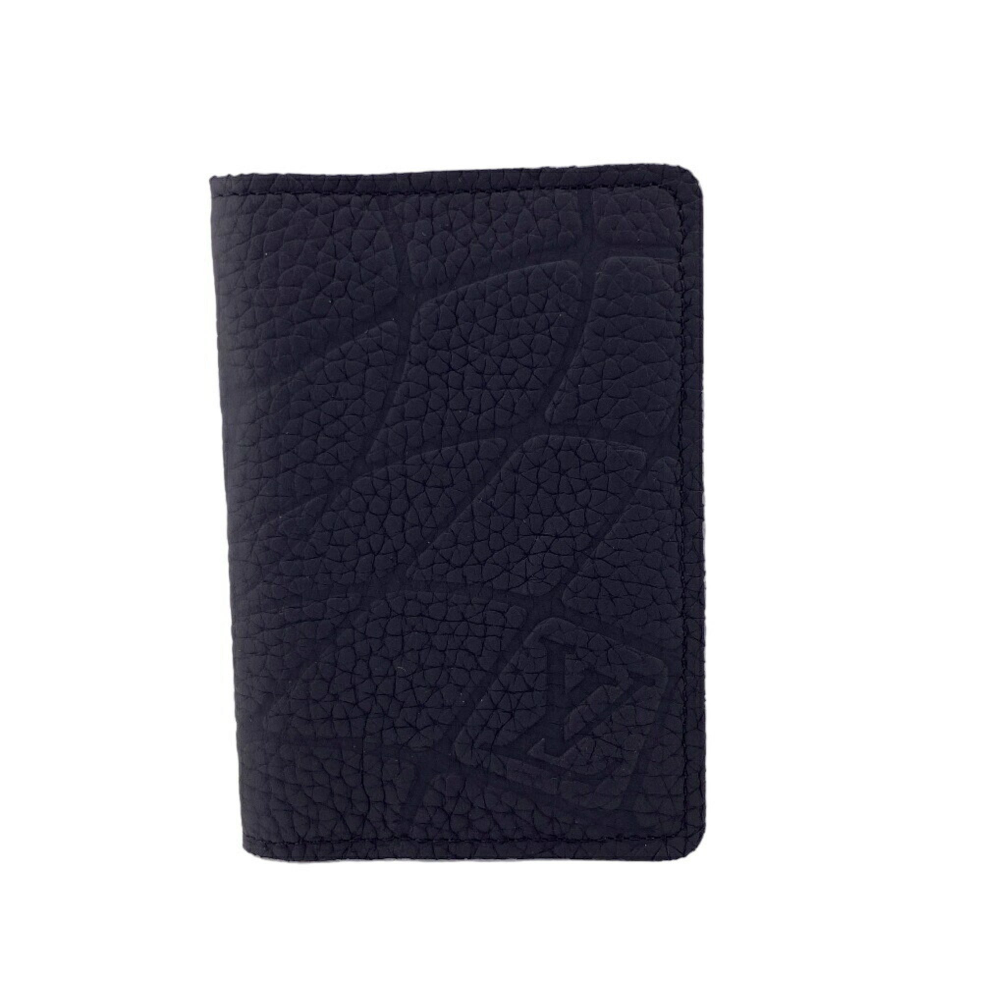 LOUIS VUITTON M81732 Organizer de Poche Taurillon Card Case Black Men's