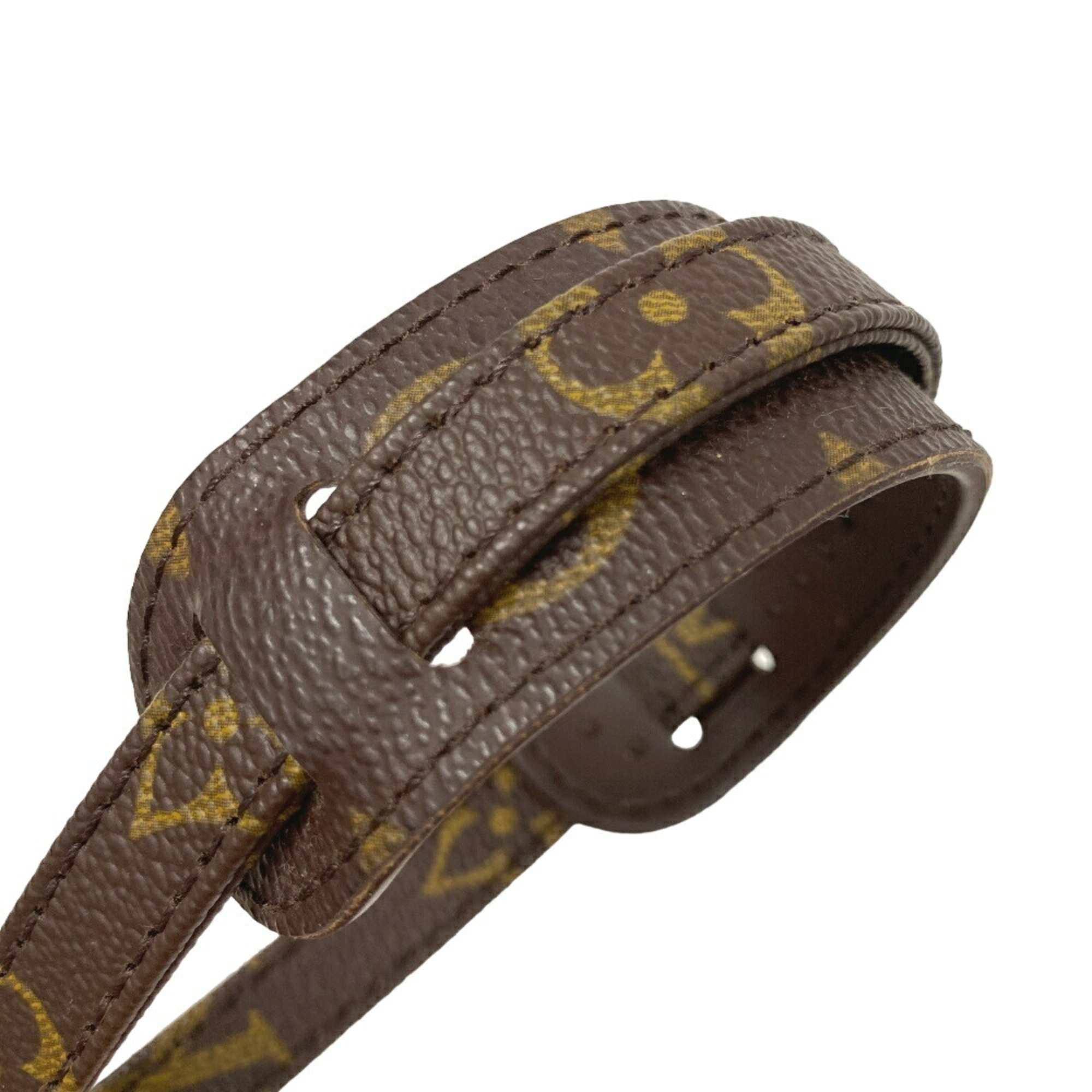 LOUIS VUITTON Louis Vuitton Monogram Shoulder Strap Brown Women's