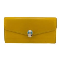 BVLGARI Bvlgari Serpenti Long Wallet Yellow Women's