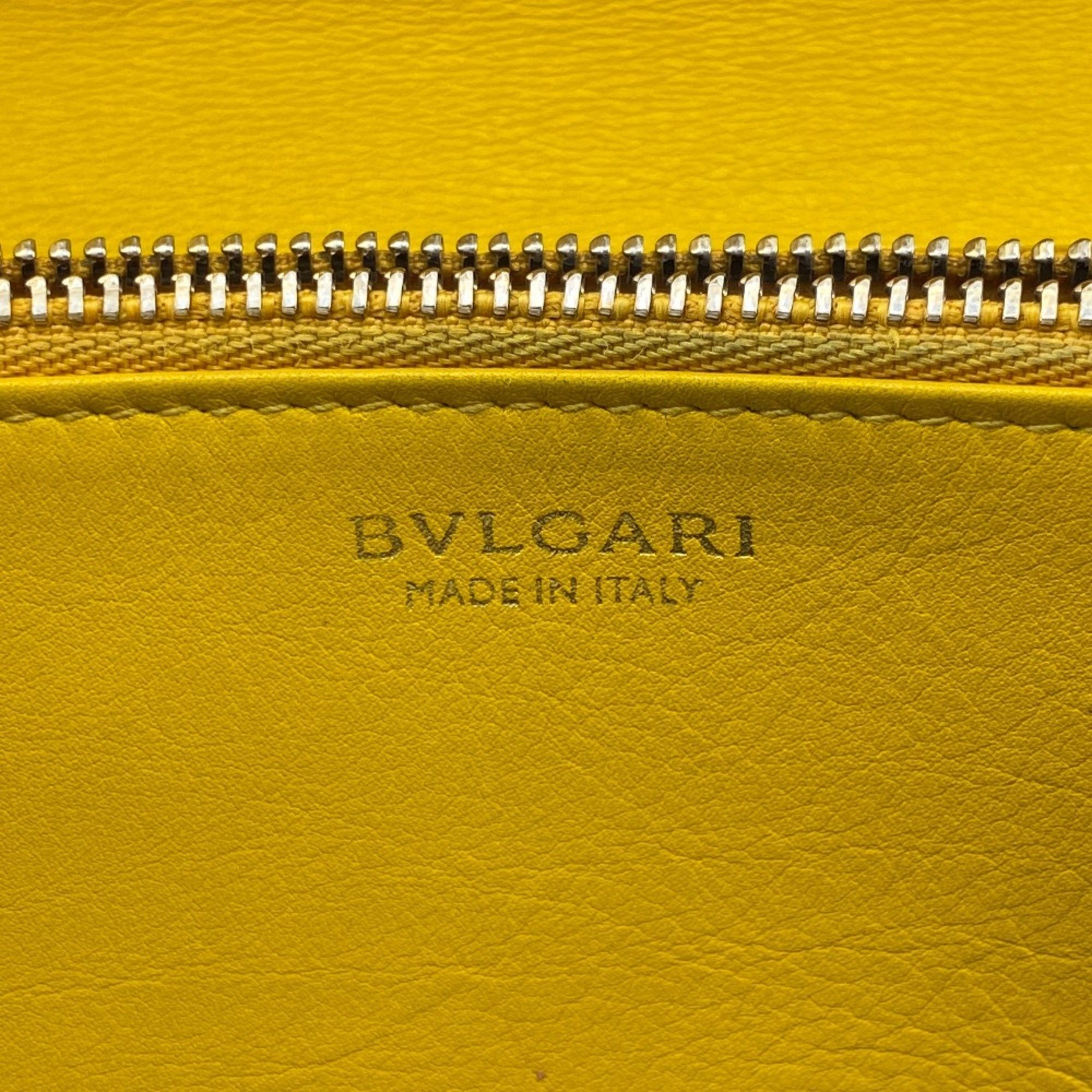 BVLGARI Bvlgari Serpenti Long Wallet Yellow Women's