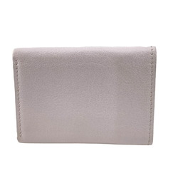 BALENCIAGA 391446 Paper Compact Wallet Tri-fold White Women's