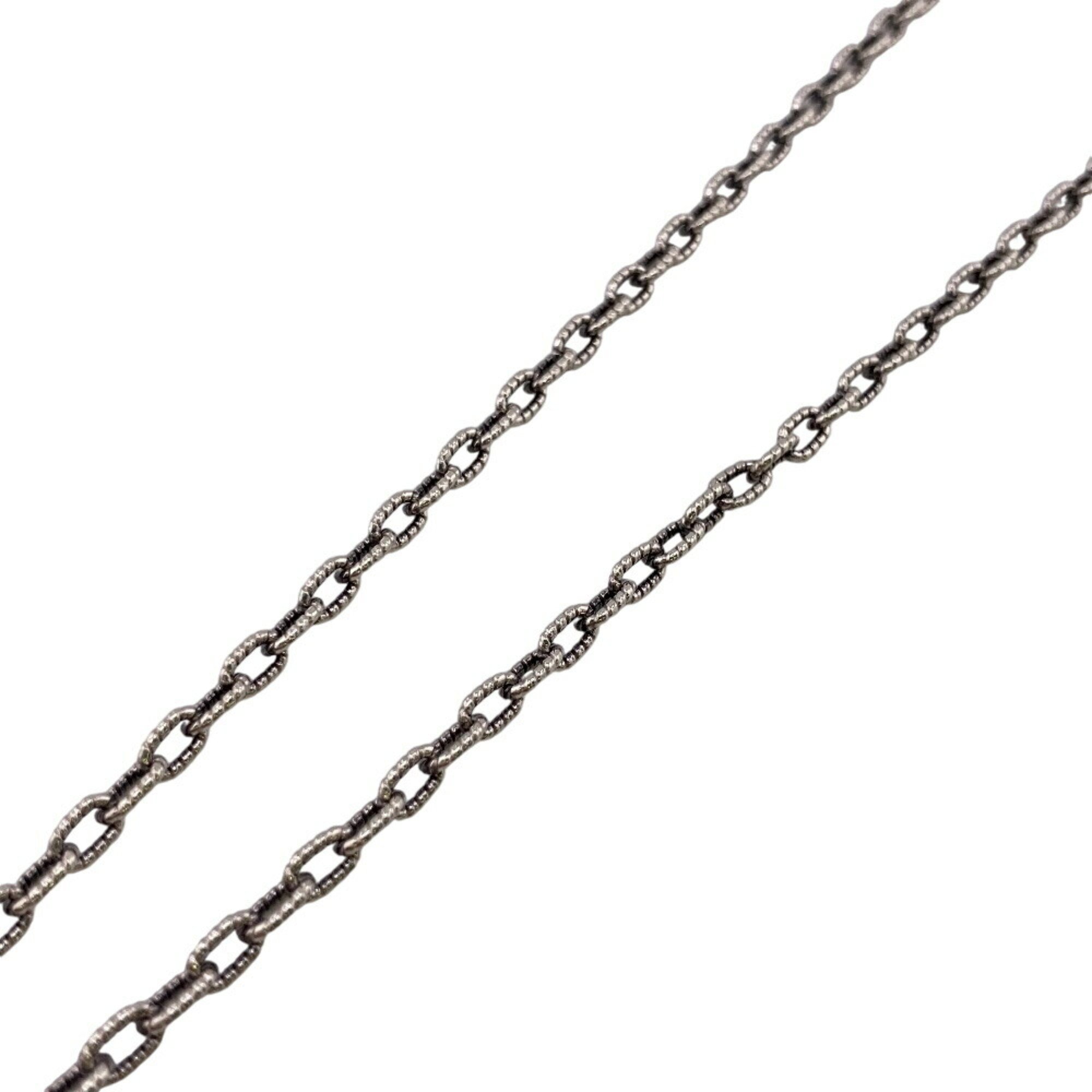 GUCCI 455307 Interlocking G Necklace Silver Unisex