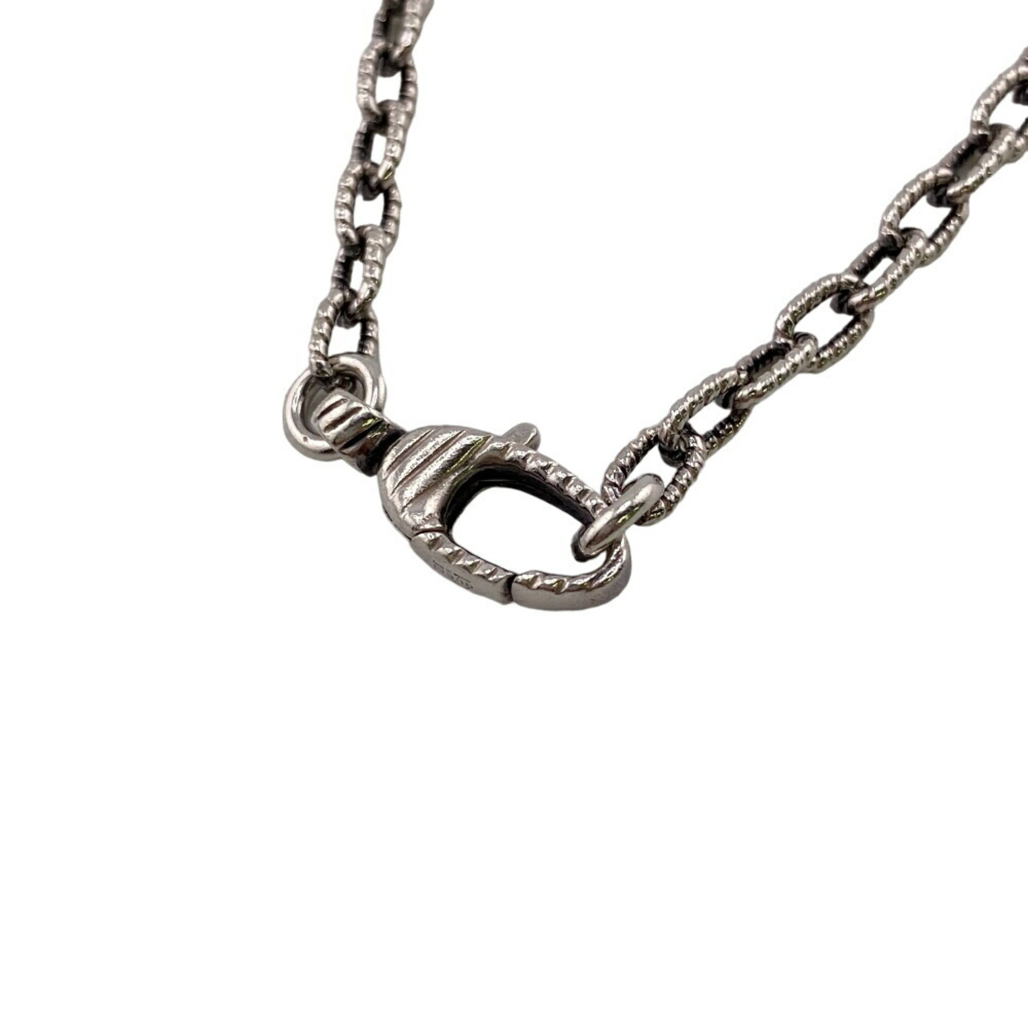 GUCCI 455307 Interlocking G Necklace Silver Unisex