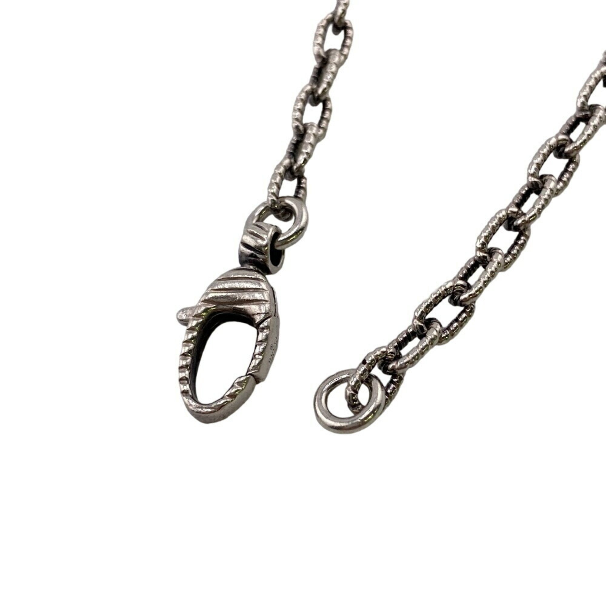 GUCCI 455307 Interlocking G Necklace Silver Unisex