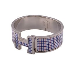 HERMES Click-Clack GM H Bangle Silver Unisex