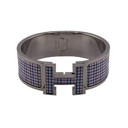 HERMES Click-Clack GM H Bangle Silver Unisex