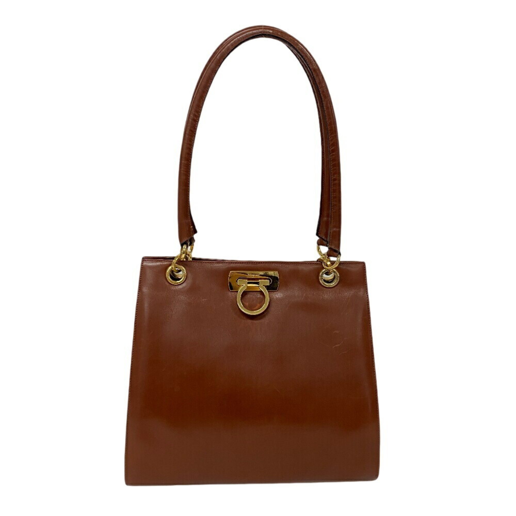 Salvatore Ferragamo Gancini handbag brown for women