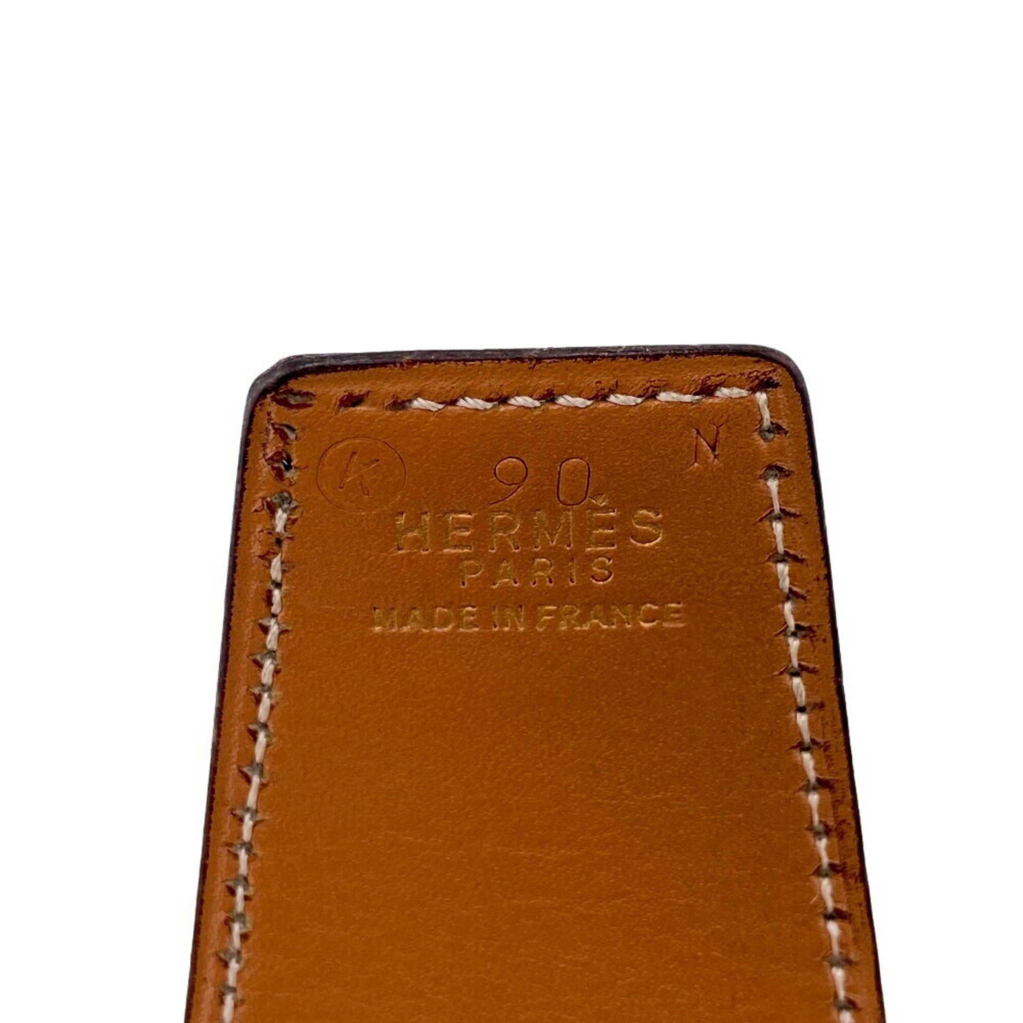 HERMES Horse Buckle Belt Black Unisex