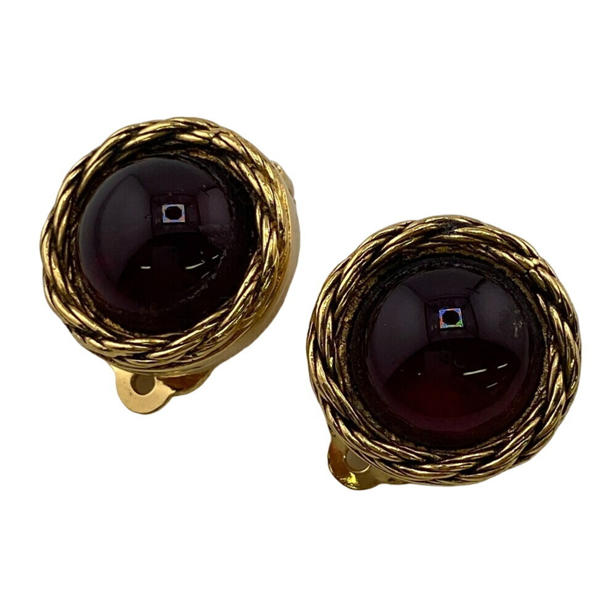 LOUIS VUITTON Louis Vuitton Gripoa 2070 Color Stone Earrings Gold Women's