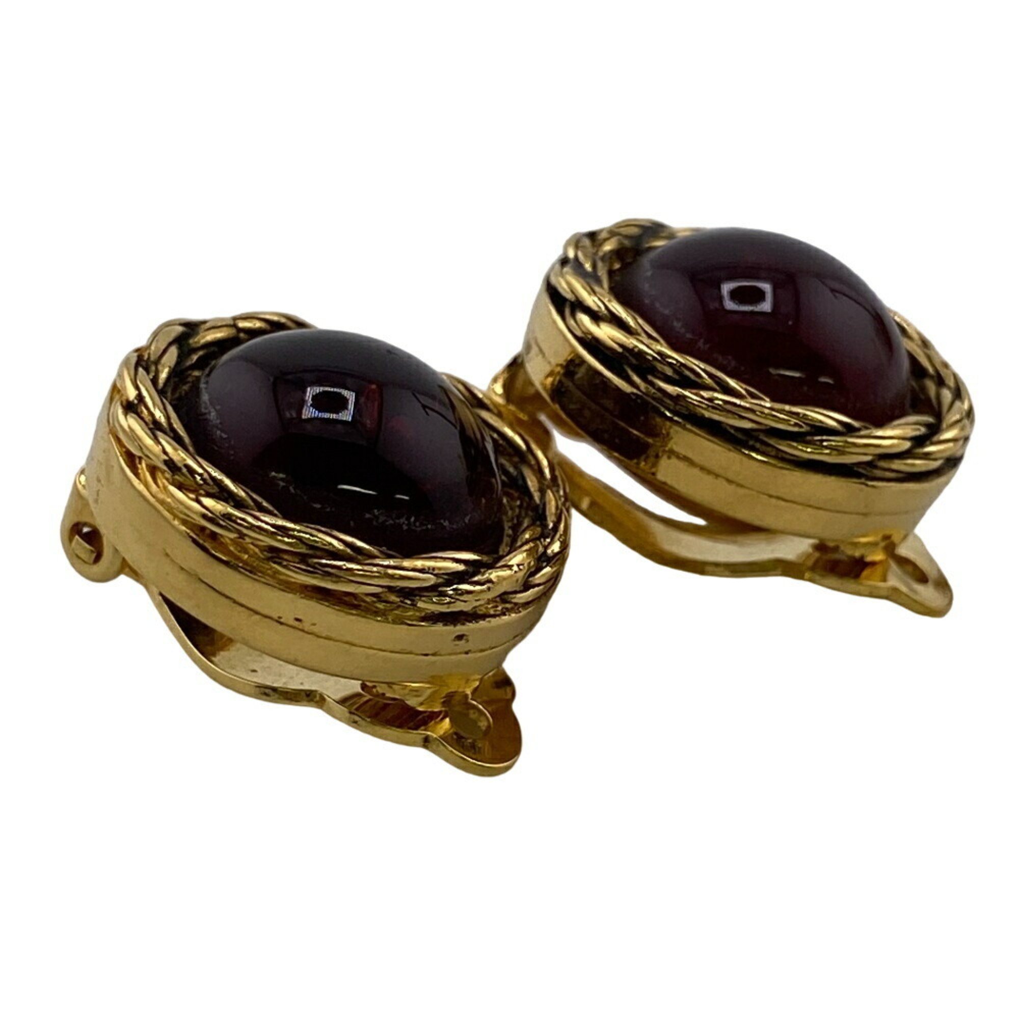 LOUIS VUITTON Louis Vuitton Gripoa 2070 Color Stone Earrings Gold Women's