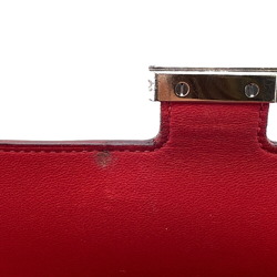 HERMES Constance Long Wallet Red Women's