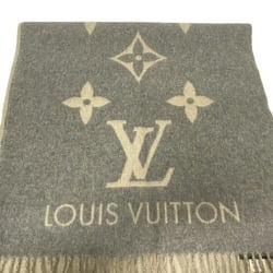 LOUIS VUITTON Louis Vuitton Echarpe Reykjavik Scarf Muffler Grey Women's