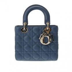 CHRISTIAN DIOR Lady Dior MyABCDIOR Blue Women's Lambskin Handbag