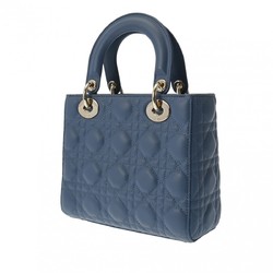 CHRISTIAN DIOR Lady Dior MyABCDIOR Blue Women's Lambskin Handbag