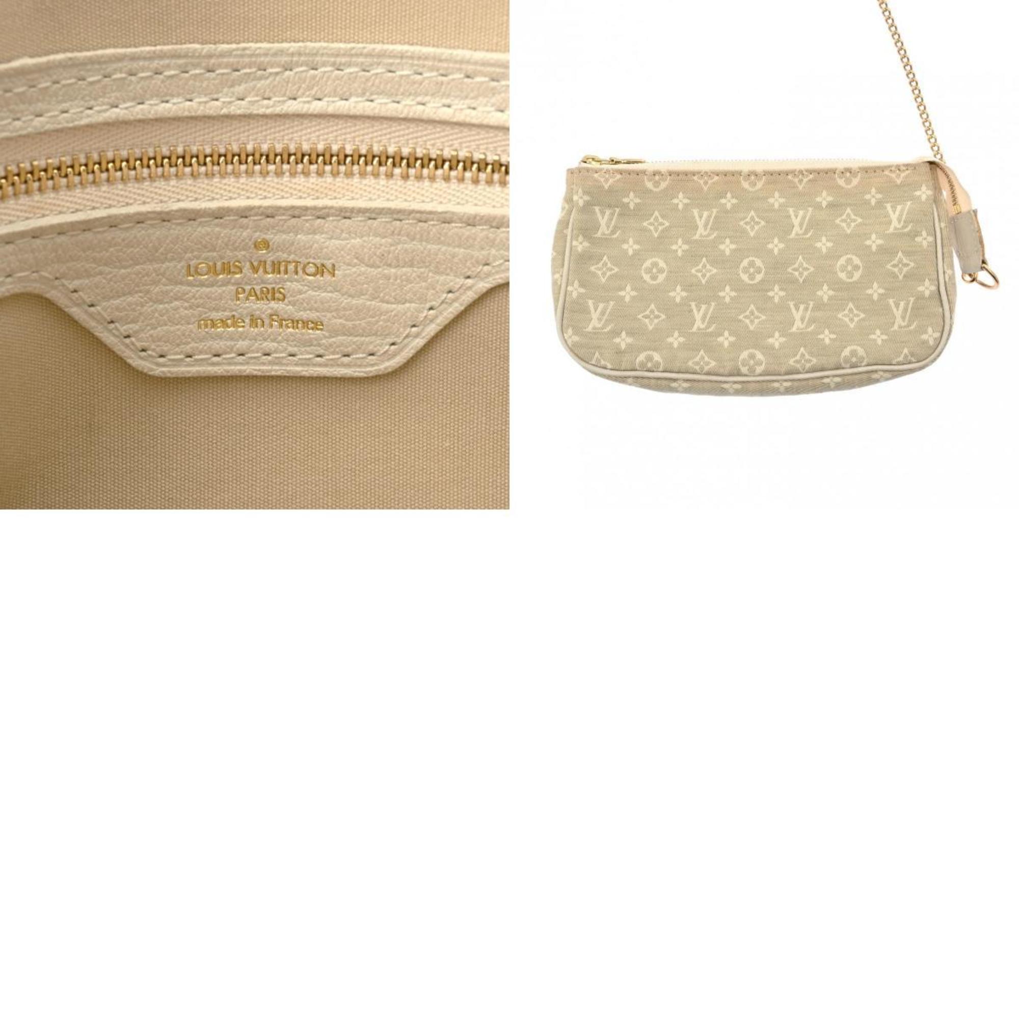 LOUIS VUITTON Louis Vuitton Monogram Run Bucket PM Dune M95316 Women's Canvas/Leather Handbag