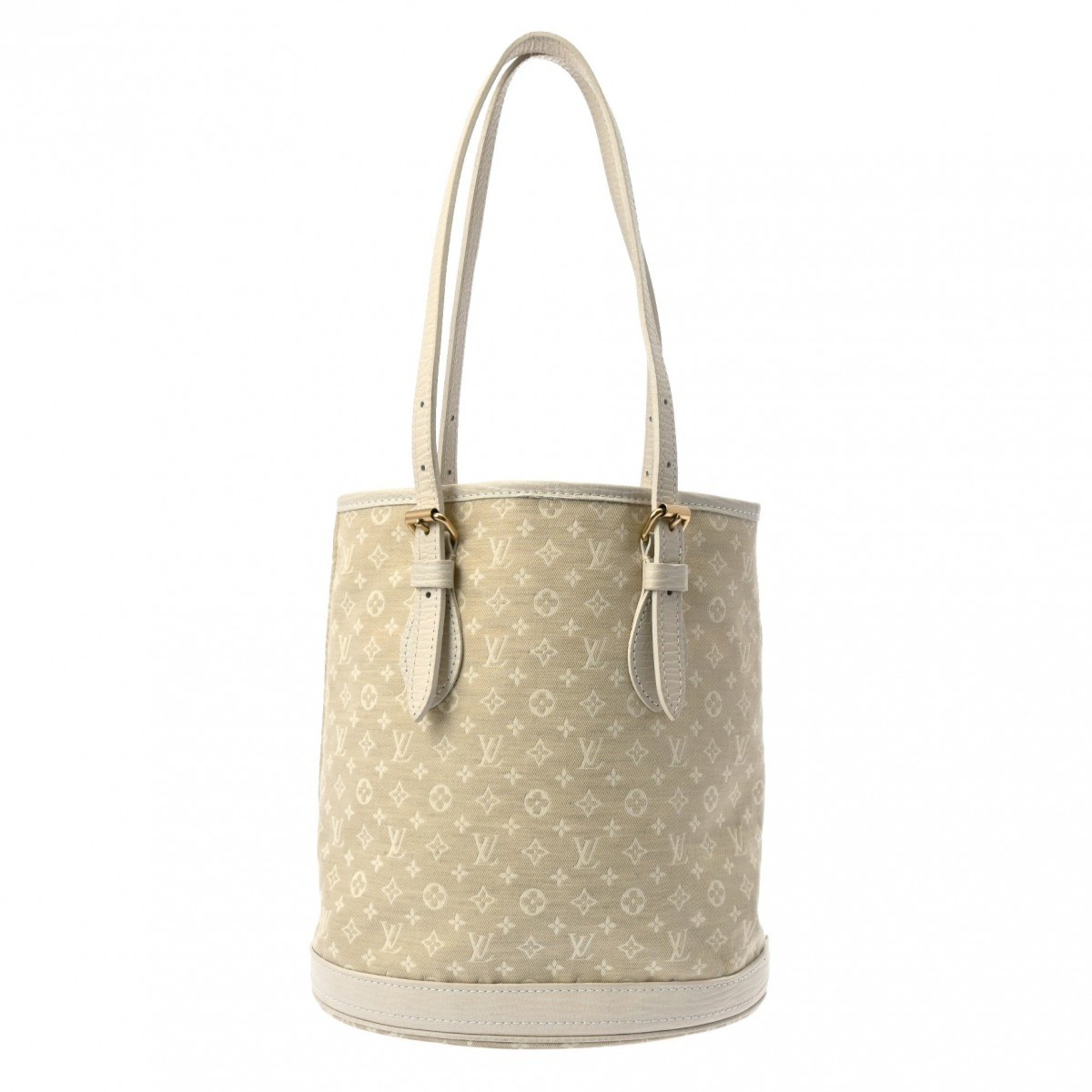 LOUIS VUITTON Louis Vuitton Monogram Run Bucket PM Dune M95316 Women's Canvas/Leather Handbag