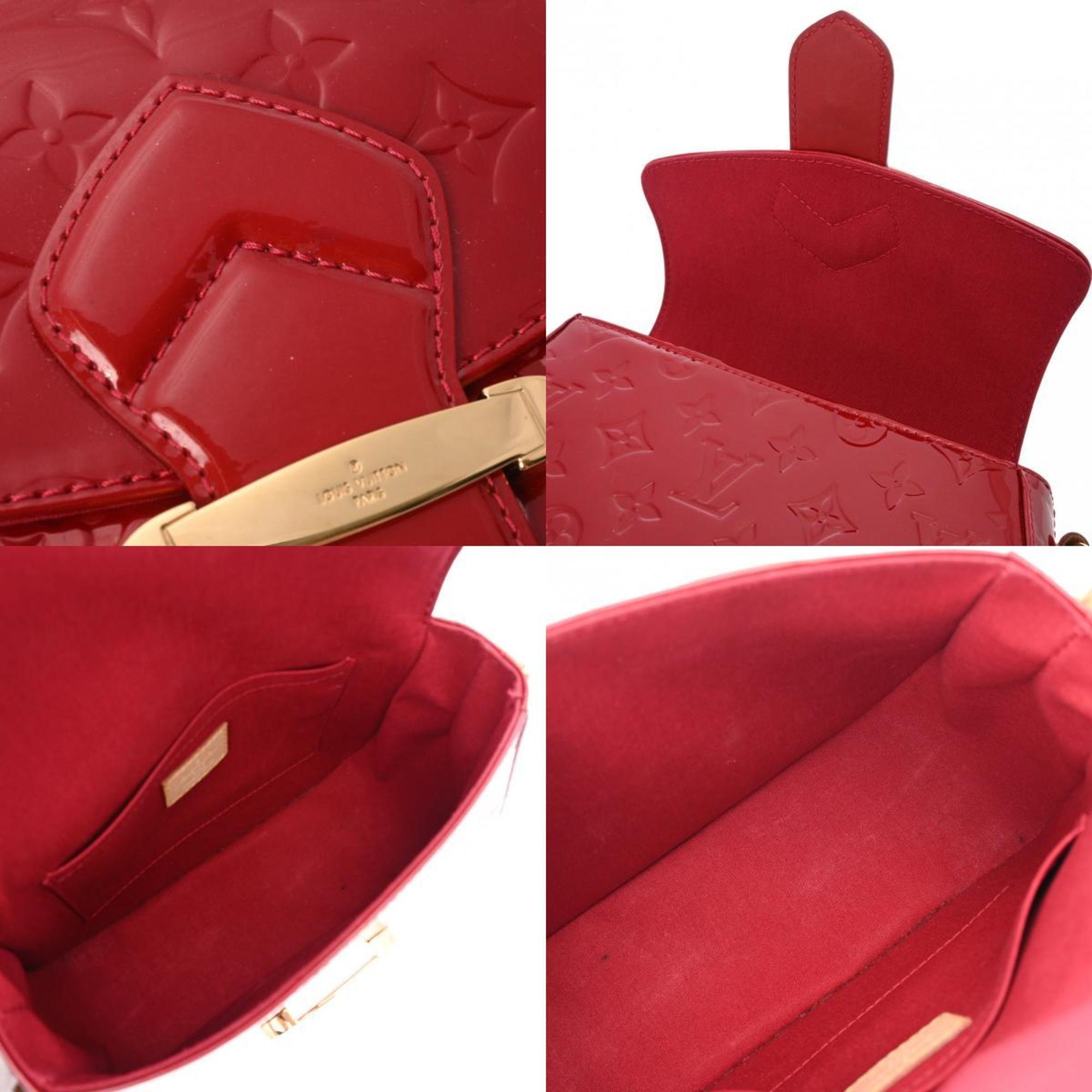 LOUIS VUITTON Vernis Bellflower GM Rouge Grenadine M91728 Women's Monogram Shoulder Bag