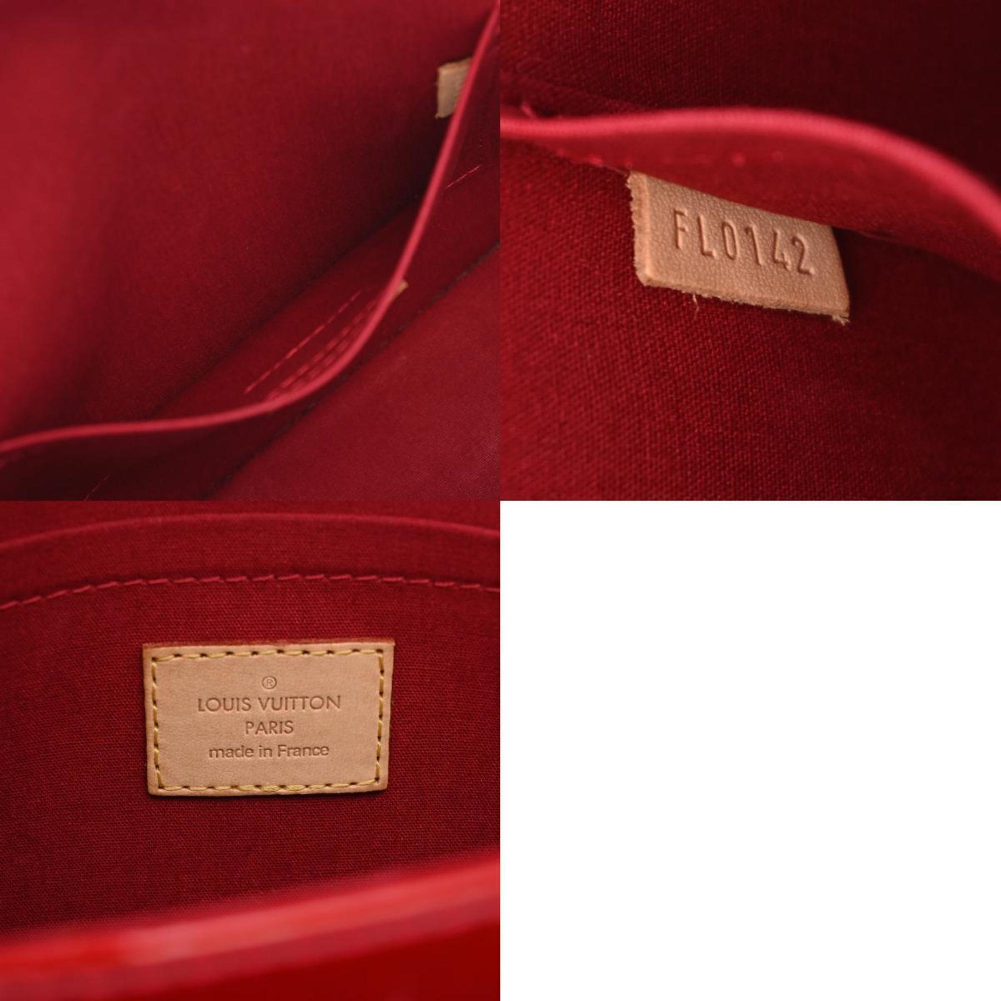 LOUIS VUITTON Vernis Bellflower GM Rouge Grenadine M91728 Women's Monogram Shoulder Bag