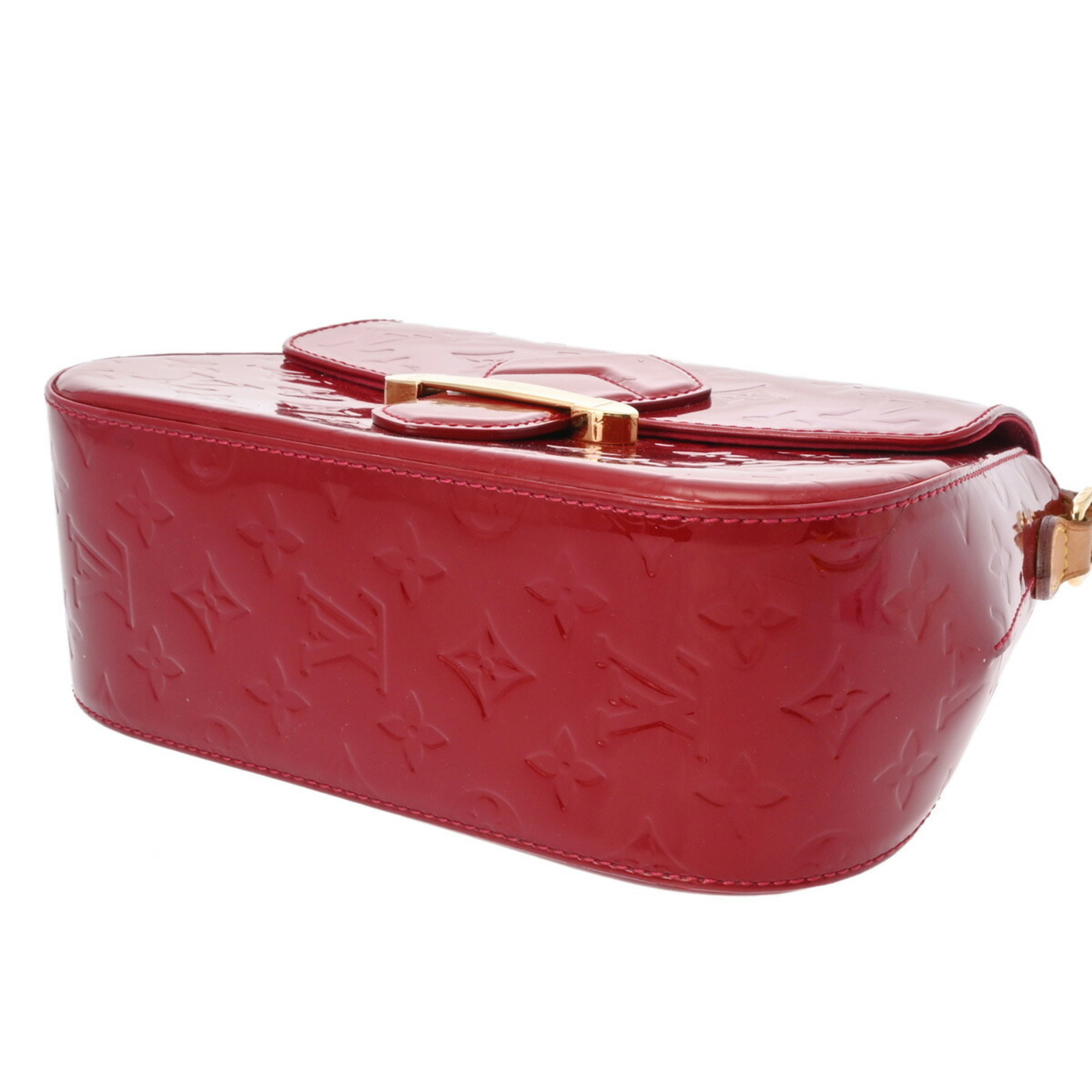 LOUIS VUITTON Vernis Bellflower GM Rouge Grenadine M91728 Women's Monogram Shoulder Bag