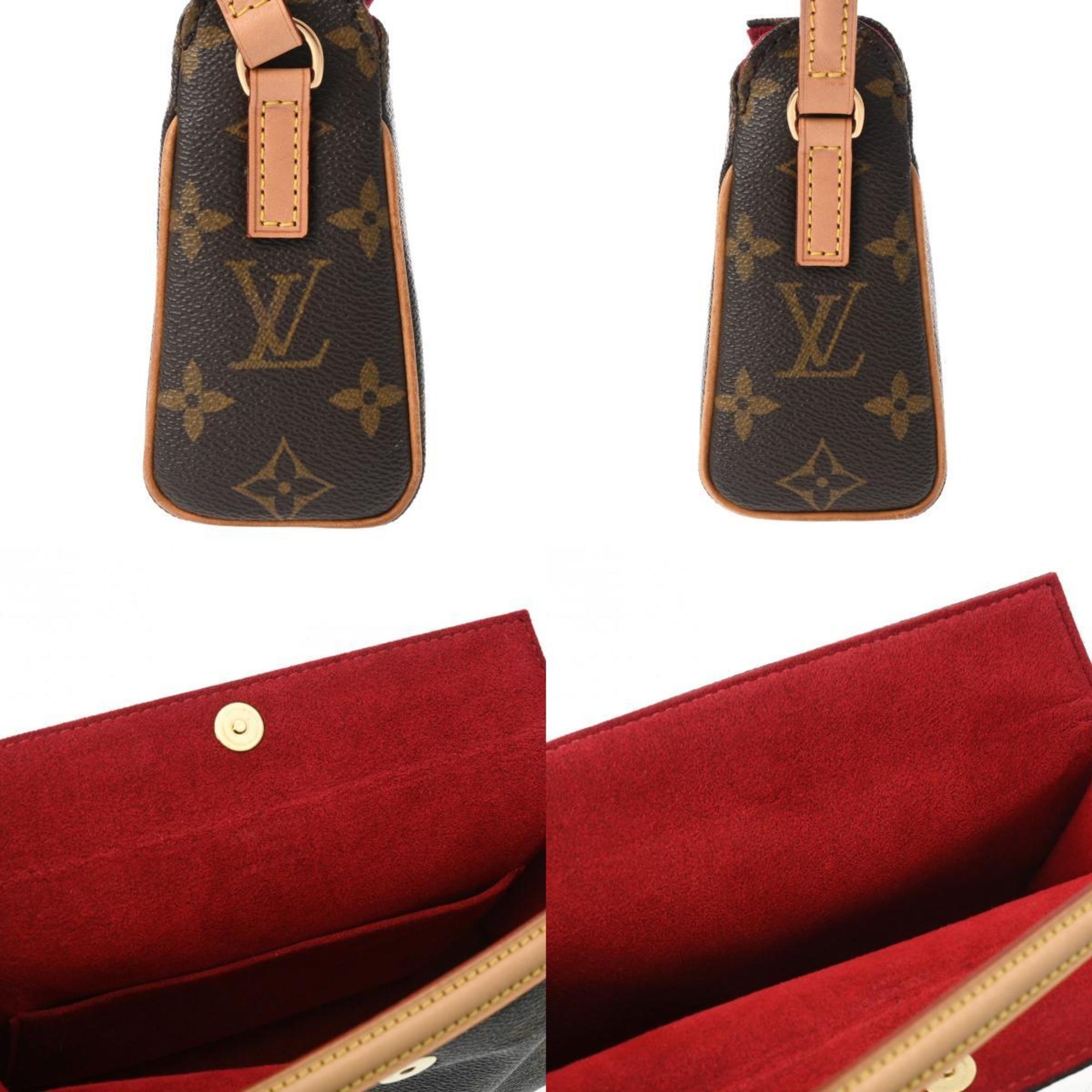 LOUIS VUITTON Louis Vuitton Monogram Recital Brown M51900 Women's Canvas Handbag