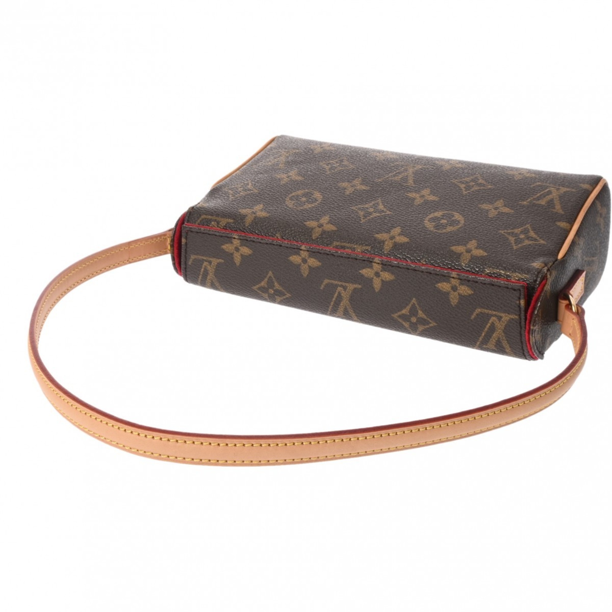 LOUIS VUITTON Louis Vuitton Monogram Recital Brown M51900 Women's Canvas Handbag