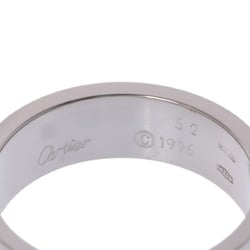 CARTIER Love Ring #52 Size 11.5 Women's K18 White Gold