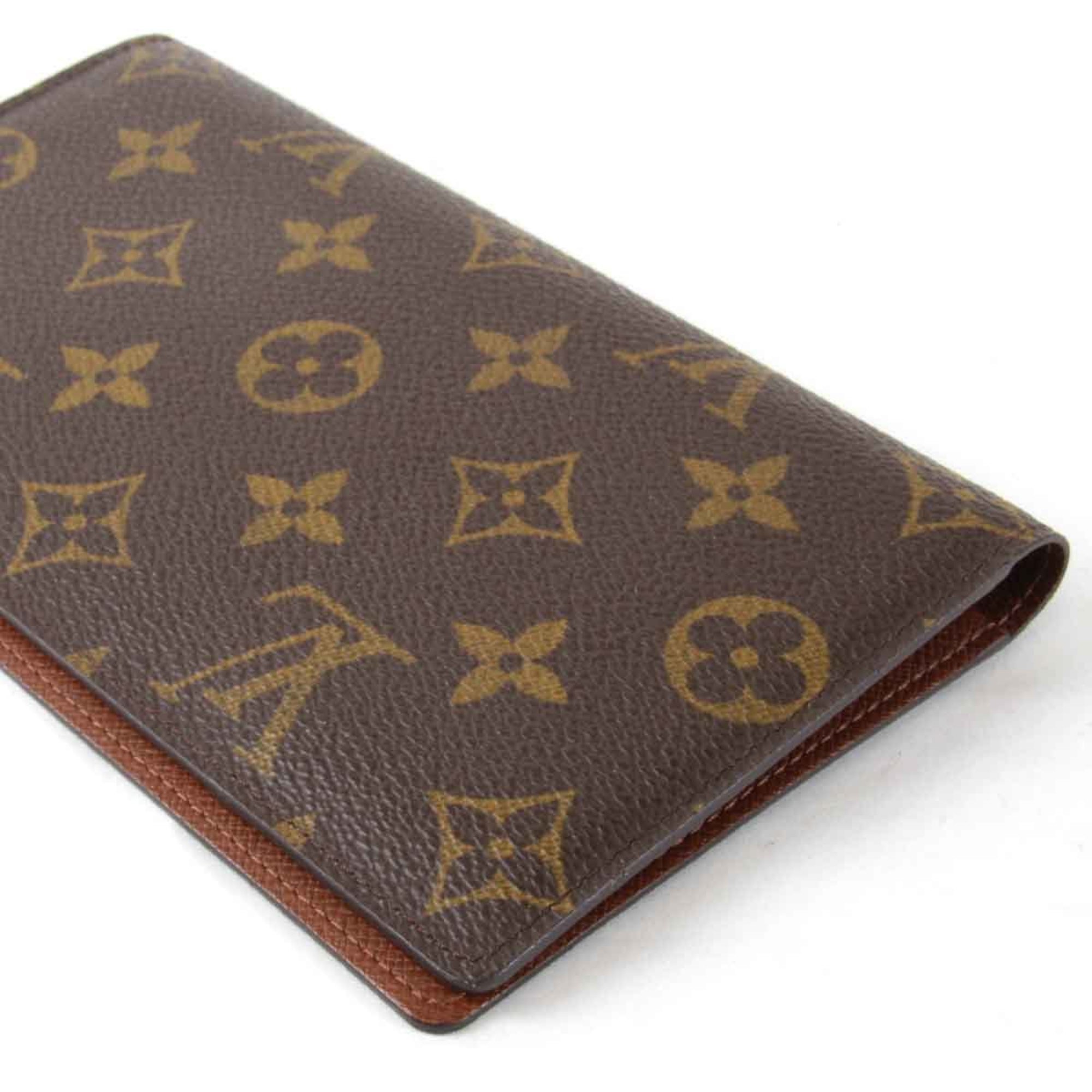 LOUIS VUITTON Louis Vuitton Agenda Horizontal R20008 Notebook Cover Monogram Canvas Brown Women's