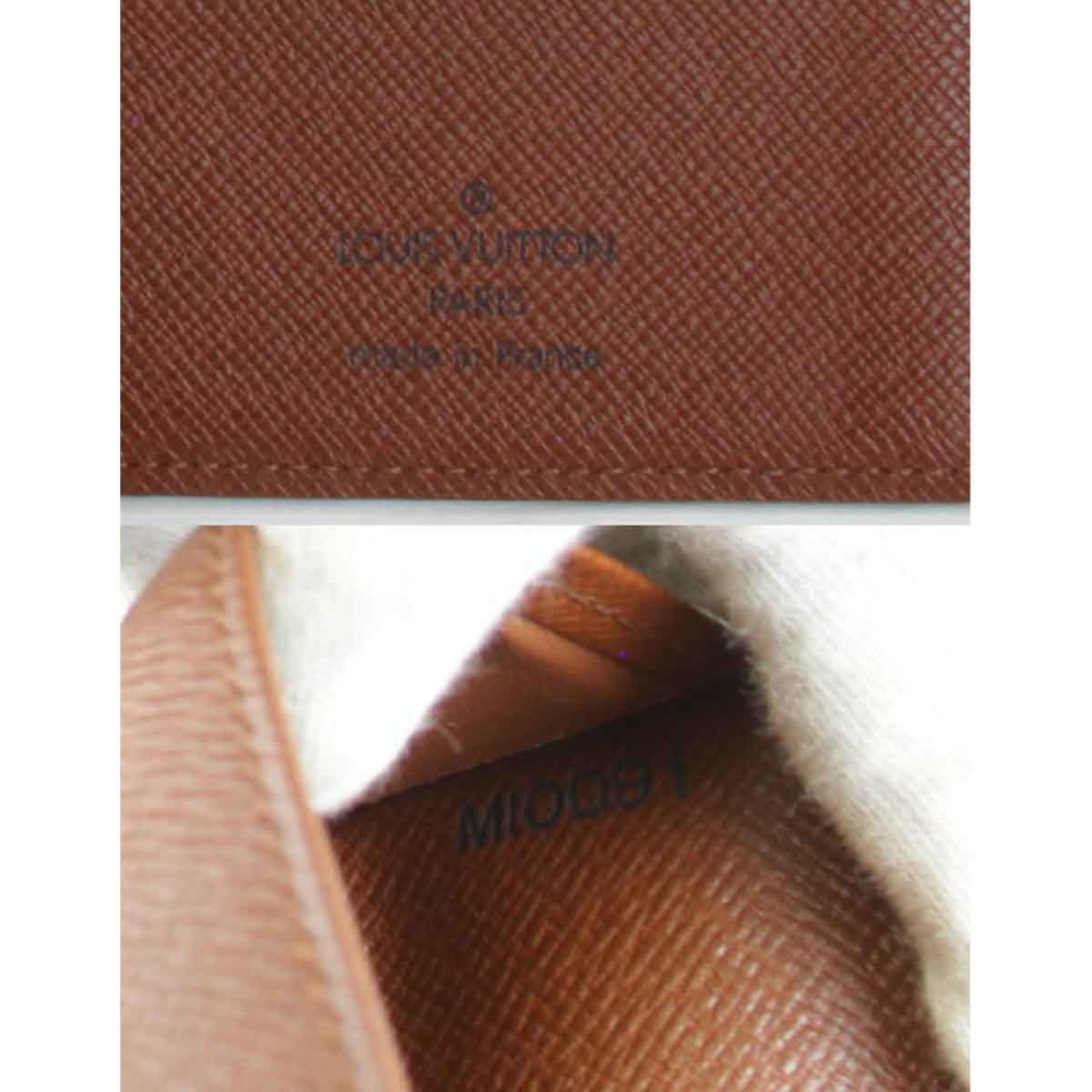 LOUIS VUITTON Louis Vuitton Agenda Horizontal R20008 Notebook Cover Monogram Canvas Brown Women's