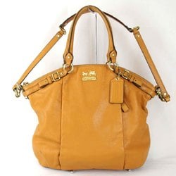 COACH C1275-18641 Tote Bag Leather Orange Women's