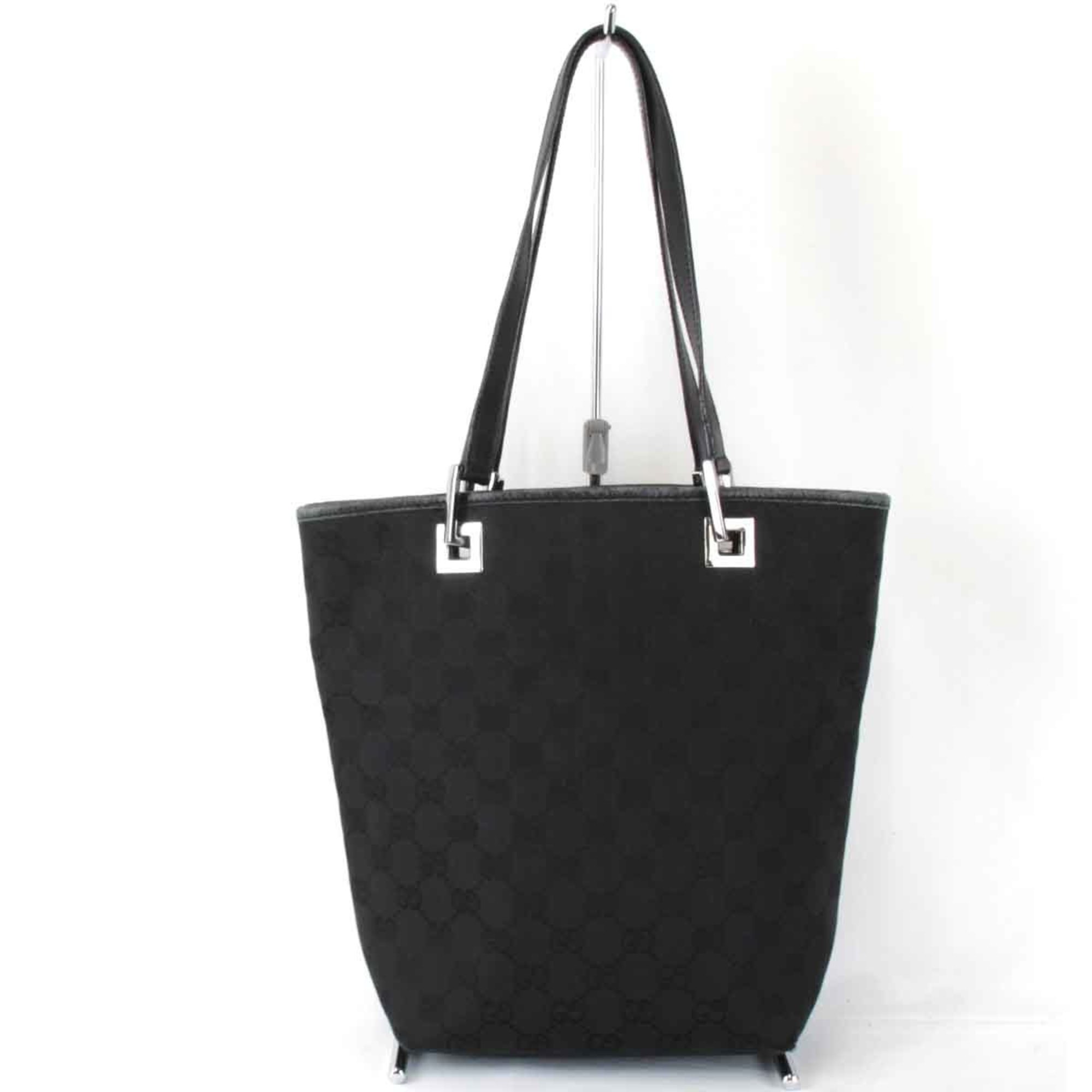 GUCCI 31244 002058 Tote Bag GG Canvas Black Women's